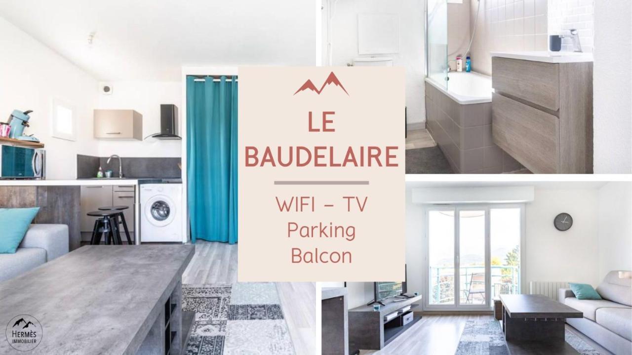 Le Baudelaire - Cosy Studio Et Parking A Гренобъл Екстериор снимка